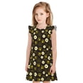 thumbnail image 1 of Balery Honey Bees With Flowers Camisón de princesa para niñas, pijama de algodón con mangas abullonadas, suave y bonito.-Medium, 1 of 6