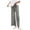 Gray Linen Pants Women, variant on Straight Leg Pants for Women Casual Summer Spring Elastic Waisted Drawstring Pant Solid Color Wide Leg Long Pants Beige S