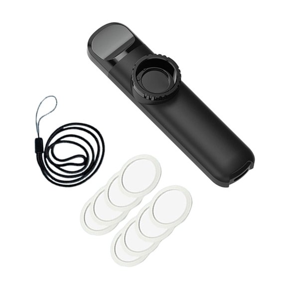 fastboy Kazoo Musical Accompaniment Adjustable Tone for Lovers Kids Prize Red Gift Music Black 10.8x2.5x2cm