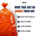 thumbnail image 3 of Plasticplace 32-33 Gallon Trash Bags │ 1.2 Mil │ Orange Garbage Can Liners │ 33’” x 39” (100 Count), 3 of 8