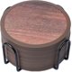 thumbnail image 1 of Posavasos absorbentes para bebidas con soporte - 6 paquetes, posavasos de silicona con inserto de fieltro suave, 1 of 4