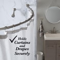 thumbnail image 4 of Bath Bliss 5891-SAT Curved Shower Rod, Satin Nickel, 4 of 4