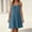 Navy, variant on PRINxy Women's Spaghetti Strap U Neck Crinkled Cotton Linen Dress Adjustable Straps Loose Casual Short Dress for Summer Beach Vacation Black S