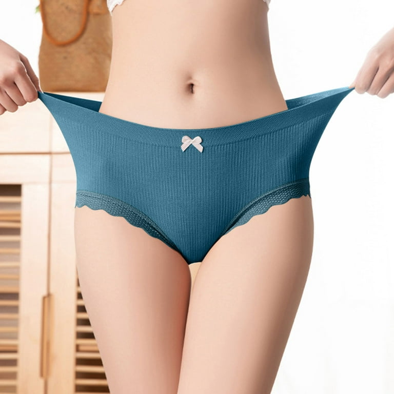 Aayomet Women Panties Womens Underwear Cotton Bikini Panties Lace Soft  Hipster Panty Ladies Stretch Full Briefs,PK1 XL 