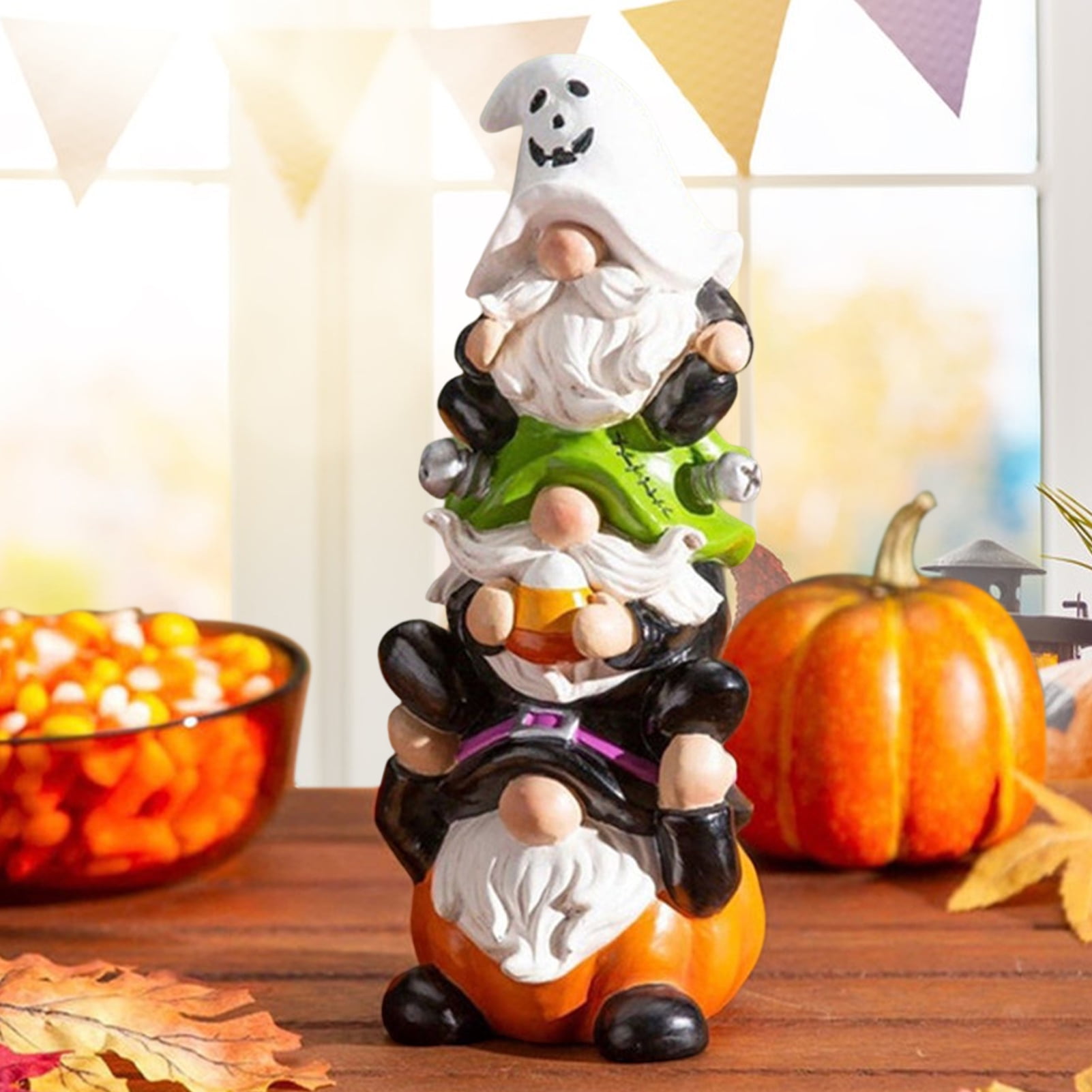 Travelwant Halloween Gnome Statue, Funny Halloween Gnome Decoration ...