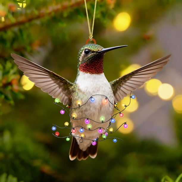 Adornos Colgantes Navideños de Acrílico | Decoraciones Navideñas Impresas a Doble Cara de 8 Cm para Familiares y Compañeros de Trabajo | Regalos Duraderos para Decorar El Árbol de Navidad | Accesorio