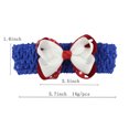 thumbnail image 3 of Taqqpue 4th of July Baby Headband Flower America Flag Headband Newborn Toddlers Boys Girls Bow Hairband Hairclip Kids Patriotic Independence Day Headwear Hairband on Clearance, 3 of 5
