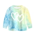 thumbnail image 5 of mgoYE Kids Girl Clothes Tie Dye Long Sleeve Cute Pattern Top and Pants Toddler Girl Fall Spring Outfits Pant Set, 5 of 9