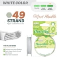 thumbnail image 2 of The Beadsmith Flex-Rite Beading Wire - 49-Strand, 0.018" (0.45 mm) Dia, White, 30 ft, 2 of 8