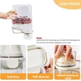 thumbnail image 2 of Brabtod Bird Seed Storage Container,2-3 Lbs Airtight Bird Food Container with Handle and Measuring Cup,Portable Pet Food Container for Wild Bird Sunflower Seed-BPA Free Transparent/White, 2 of 7