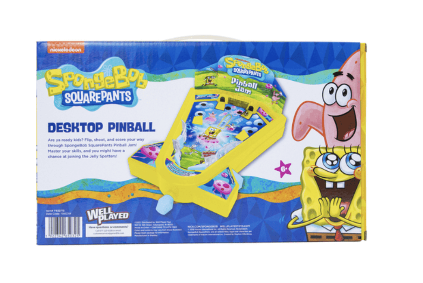 SPONGEBOB SQUAREPANTS NICKELODEON TABLETOP DESKTOP PINBALL GAME