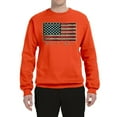 thumbnail image 2 of Wild Bobby, American Game Flag Baseball Bat Ball, Sports, Unisex Crewneck Graphic Sweatshirt, Orange, X-Large, 2 of 3