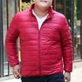 thumbnail image 6 of MELDVDIB Mens Quilted Puffer Coat Zip-Up Solid Color Jacket Winter Long Sleeve Light Weight Warm Padded Outwear Tops with Pockets, 6 of 8