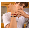 thumbnail image 4 of 2pz Pulsera Tejidas Medalla San Benito Lab. rojo y negro, 4 of 5