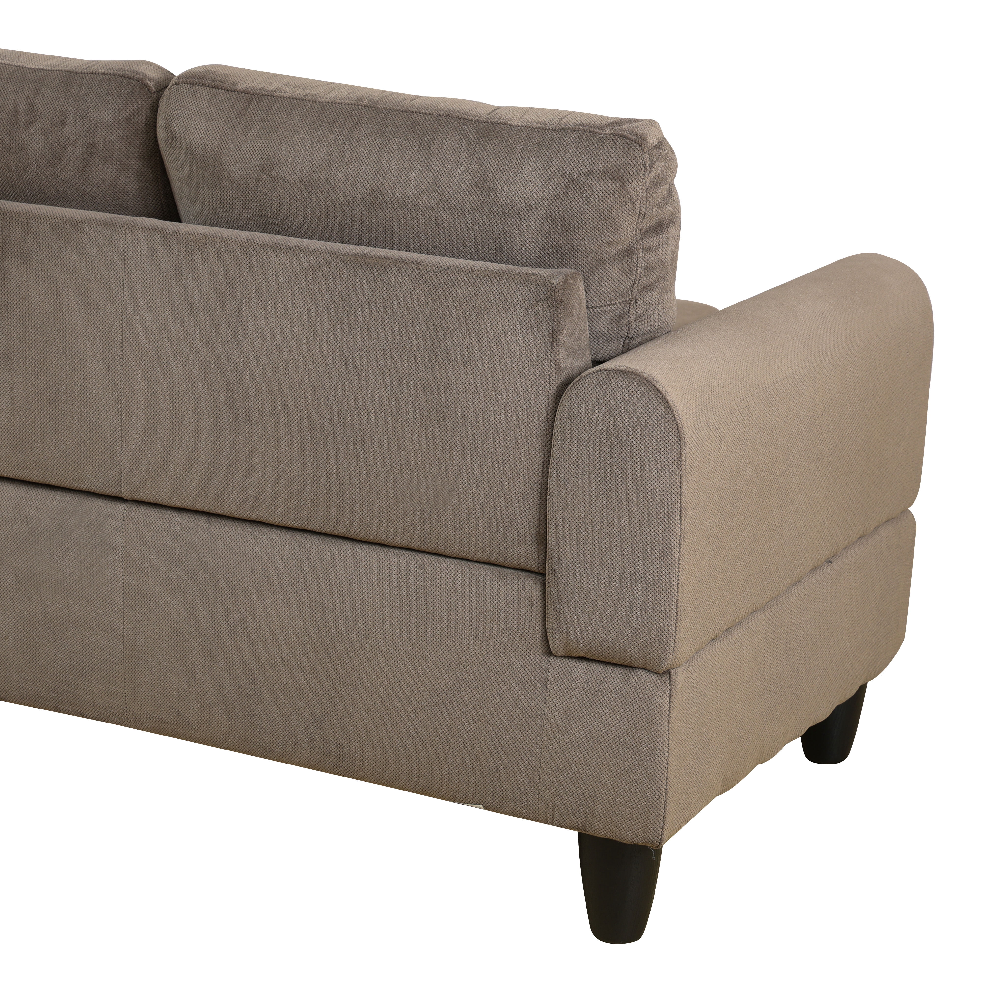 MAYEERTY Brown Modern 3-Piece Couch - Durable Warm-Toned for Everyday Living Room Use