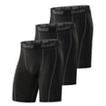 thumbnail image 1 of Runhit Pantalones cortos de compresión para hombre (paquete de 3) pantalones cortos de yoga de spandex de compresión ropa interior (negro gris 3XL), 1 of 5
