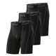 thumbnail image 1 of Shorts de compresión Runhit 3‑pack negro/gris talla L, 1 of 6