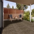thumbnail image 3 of Topeakmart 12 x 12 in 27pcs Wooden Floor Tiles Interlocking Tiles Patio Pavers Composite Decking for Outdoor & Indoor, Black, 3 of 7