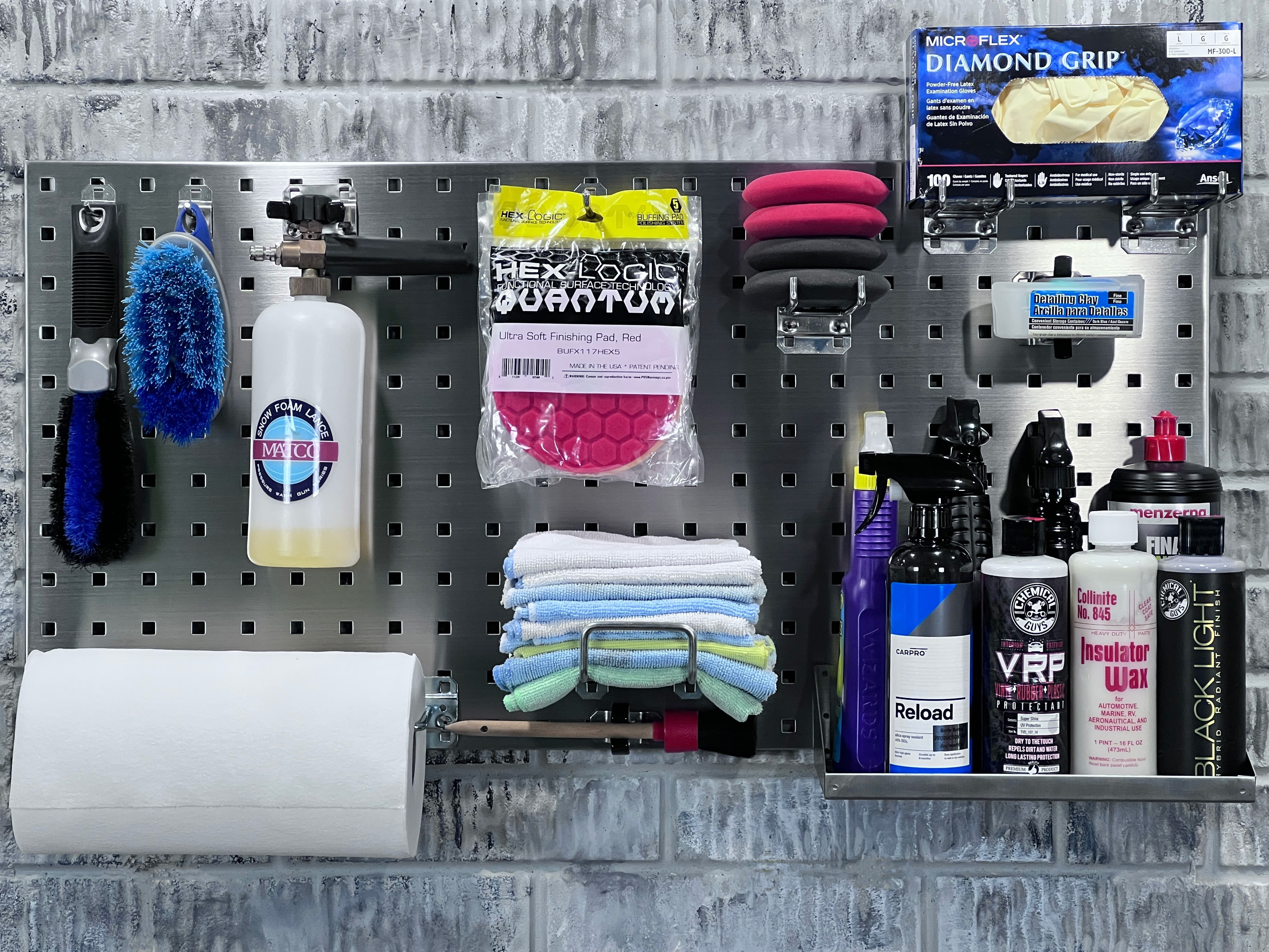 Triton Products® LOCBOARD LB18-SKit Pegboard,Square,36 in. H x 18 in. W,PR