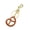 K gold, variant on Cookie Charm Keychain Handmade Realistic Biscuit Keychain Versatile Decoration