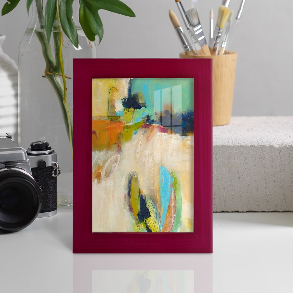 It All Adds Up - Framed Print w/glass - Cherry Red