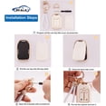thumbnail image 4 of Key Fob Cover Compatible with Fit for GMC Suburban Tahoe Terrain Yukon Yukon XL Bling Key Case Protection Shell with Keychain Case Holder Protector,1,white, 4 of 6