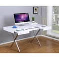 thumbnail image 6 of Room Designs Computer X Desk Black Gloss Modern Rectangle, 6 of 6