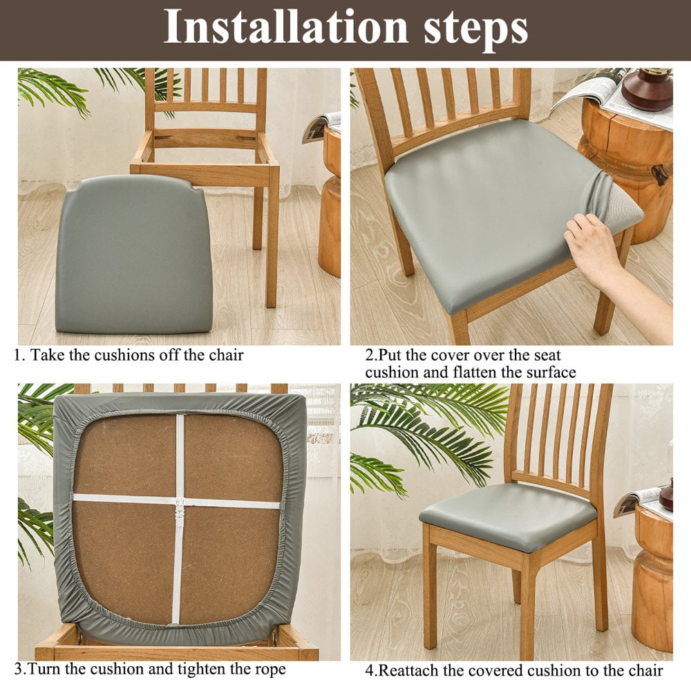 Faux leather dining chair seat covers hotsell