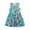 Blue, variant on FUNDUFI Toddler Girls Dresses Sleeveless Casual Hawaiian Floral Printed Dress Soft Loose Fit Princess Dresses Lovely Girl'S Sundress