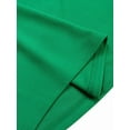 thumbnail image 6 of Women'S Elegant Casual Short Sleeve Work Party A-Line Dress Green XXXL, 6 of 8