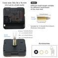 thumbnail image 4 of Clock Mechanism Replacement Quartz Battery Operated Clock Movement Mechanism for Clock DIY / Repair with Black Hands Pointer Set, Metal Hook, Silent Sweep Seconds Wall Clock Mechanism, 4 of 10