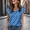 Blue, variant on MAIHAN Ladies T Shirts Casual Summer Funny Printed Graphic Shirts Summer T Shirt Crew Neck T Shirts for Women