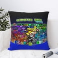 thumbnail image 6 of Throw Pillow Covers 20"x20" Inch, Geometry Dash Decorative Pillow Case for Sofa Couch Chair Bedroom Modern Decor, 6 of 7
