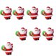thumbnail image 4 of Decoración de figuras Decoración de mesa de Navidad Figura de Papá Noel Figuras de árboles de Navidad Regalos Adornos en miniatura Accesorios de bricolaje 8 piezas Fason HFP-0345, 4 of 7
