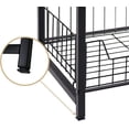 thumbnail image 2 of Aboxoo End Tables, Industrial Retro, Indoor, Storage, Engineered Wood & Metal, Brown (Set of 2), 2 of 9