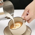 thumbnail image 5 of Milk Frothing Pitcher 600ml/1000ml Latte Art Cup Stainless Steel Latte Jug Thickened Espresso Milk Frothing Cup with Handle for Home, 5 of 8