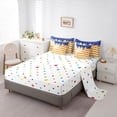 thumbnail image 5 of Erosebridal Waffle American Flag Bedding Comforter Set for Kids, Navy Ice Cream Drip Queen Bedding Sets, Colorful Polka Dots Reversible, 7 Pieces, 5 of 6