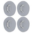 thumbnail image 4 of Juego de 4 cordones elásticos de PVC gris con anillos en D y acolchado de acero inoxidable para una fijación segura, 4 of 8