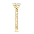 thumbnail image 3 of Vintage Style 1 Ct Diamond Engagement Ring - EF-VS Grade Lab Diamond Oval Ring, 18K Yellow Gold, US 4.00, 3 of 8