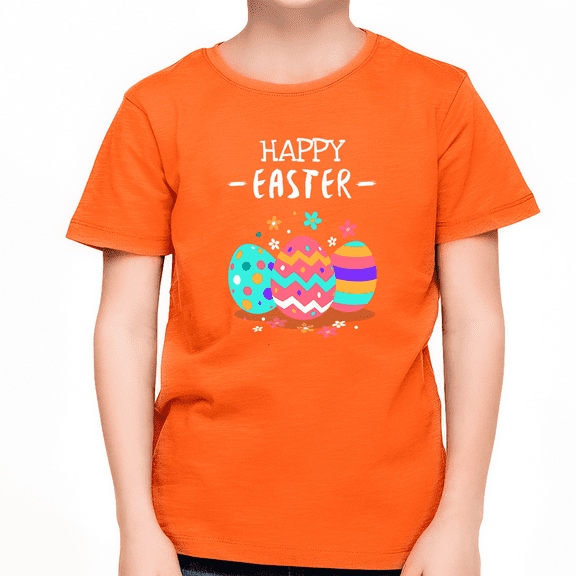 Easter Shirts for Boys Easter Boy Outfit Bunny Easter Eggs Shirts for Boys