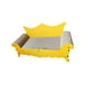 thumbnail image 5 of Sofá rascador de papel , sofá con forma de gato, cama rascadora, rascador para dormir de gatito antiguo para gato amarillo, 5 of 9
