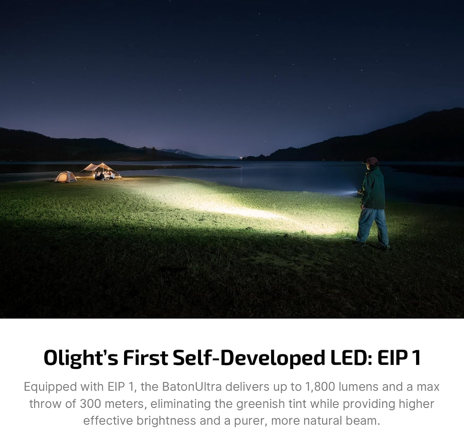 OLIGHT BatonUltra EDC Flashlight Rechargeable, 1800 Lumens Small Pocket Light with Dual Charging, Bright  Flashlights with Magnetic Tail Switch for Household, Working, Camping, Outdoor(Olive Green)