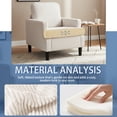 thumbnail image 5 of Modern Accent Chair Cozy Living Room Chairs Mid Century Modern Accent Chairs Reading Chair with Armrests for Living Room, Bedroom and Study（Beige）, 5 of 7