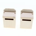 thumbnail image 2 of Miniature Blank Mail Box House Mini Mail Box Miniature Wooden Flip Mailbox Model, 2 of 8
