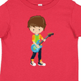 thumbnail image 4 of Inktastic Rock Boy, Brown Hair, Guitar Player, Band, Music Boys Toddler T-Shirt, 4 of 5