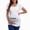 White, variant on Gerichy Maternity Baby Girl Peeking Pink Bow New Baby Announcement Pregnancy T shirt