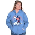 thumbnail image 4 of United Smurf Americana Varsity Zip Up Hoodie Men's Women's Brisco Brands M, 4 of 6