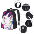 thumbnail image 2 of Balery Colorful Bulldog Mochila para hombre y mujer - Tela Oxford 600D resistente - Gran capacidad, resistente al agua, ideal para la escuela, viajes y senderismo, 2 of 6