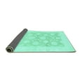 thumbnail image 2 of Ahgly Company Indoor Rectangle Oriental Turquoise Blue Traditional Area Rugs, 5' x 7', 2 of 4