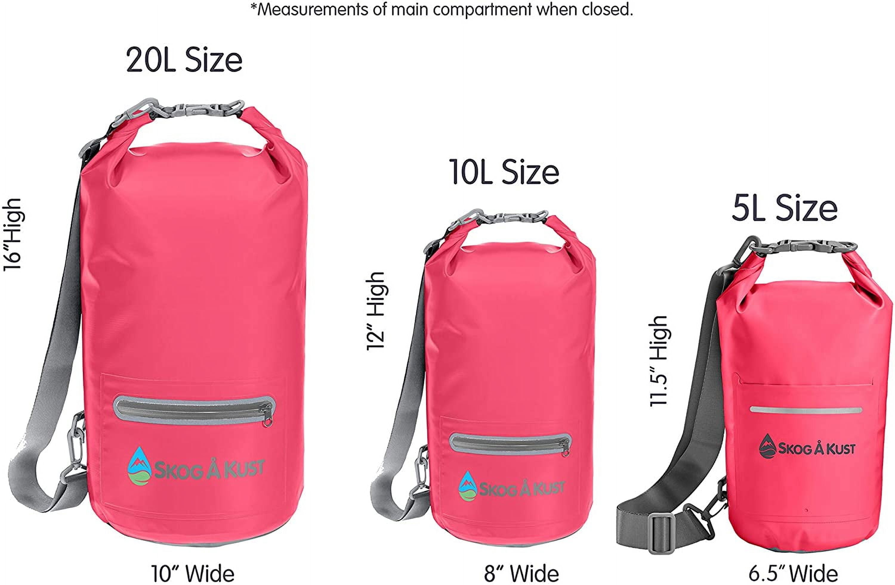 DrySak - Roll Top Waterproof Bag for Travel & Outdoors - 5, 10 & 20 Liter sizes